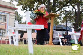 Terang RSL president Dianne Meade led the 11am service.