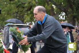 Eric Hansford pays his respects.
