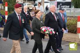 Moyne Shire councillor Susan Taylor laid a wreath on behalf of council.