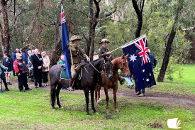 The Timboon march started at the Timboon Senior Citizens Centre with two special guides on the day.