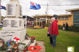 Kathryn and Andrew Stubbings pay their respects.