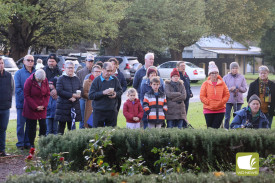 The community paid its respects at a service in Noorat.