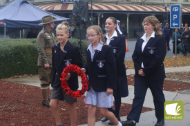 Camperdown College student leaders Bentley Currell, Zoe Unwin, Stella Horspole and Jada Mahony represented the two campuses last Friday.