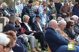 A large crowd gathered in Panmure to pay respect to those who served.