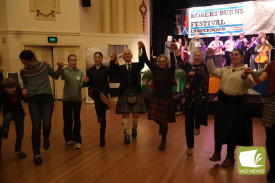 Ceilidh attendees enjoyed the opportunity to dance with other Celtic enthusiasts in the name of fun.