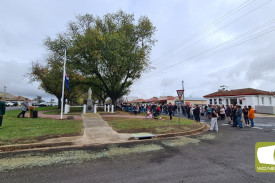 Big turnout for small town: While smaller than Camperdown, Derrinallum still saw a significant turnout to its annual service.