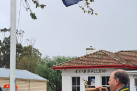 Paying respects: The Camperdown and Derrinallum RSL sub-branches were pleased with the turnout to at this year’s services.