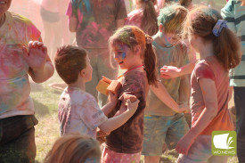 Fun: The Colour Splash was a hit with younger attendees.