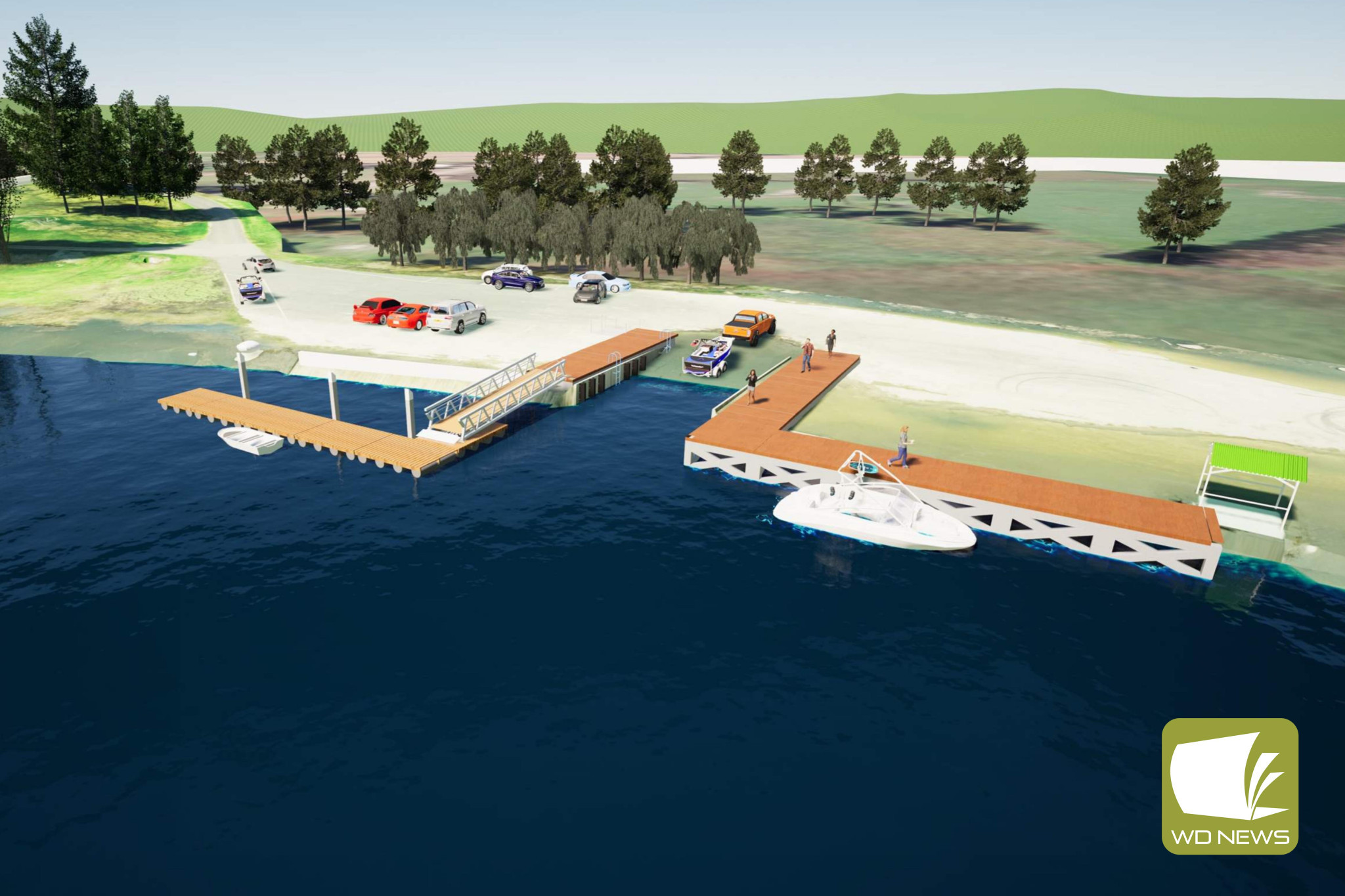 New design: The proposed design for the new Curdies Inlet Reserve jetty, which the community have suggested to be extended for greater accessibility.