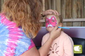 Face painting proved a hit with attendees.
