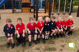 Terang College foundation students were all smiles on their first day of school.