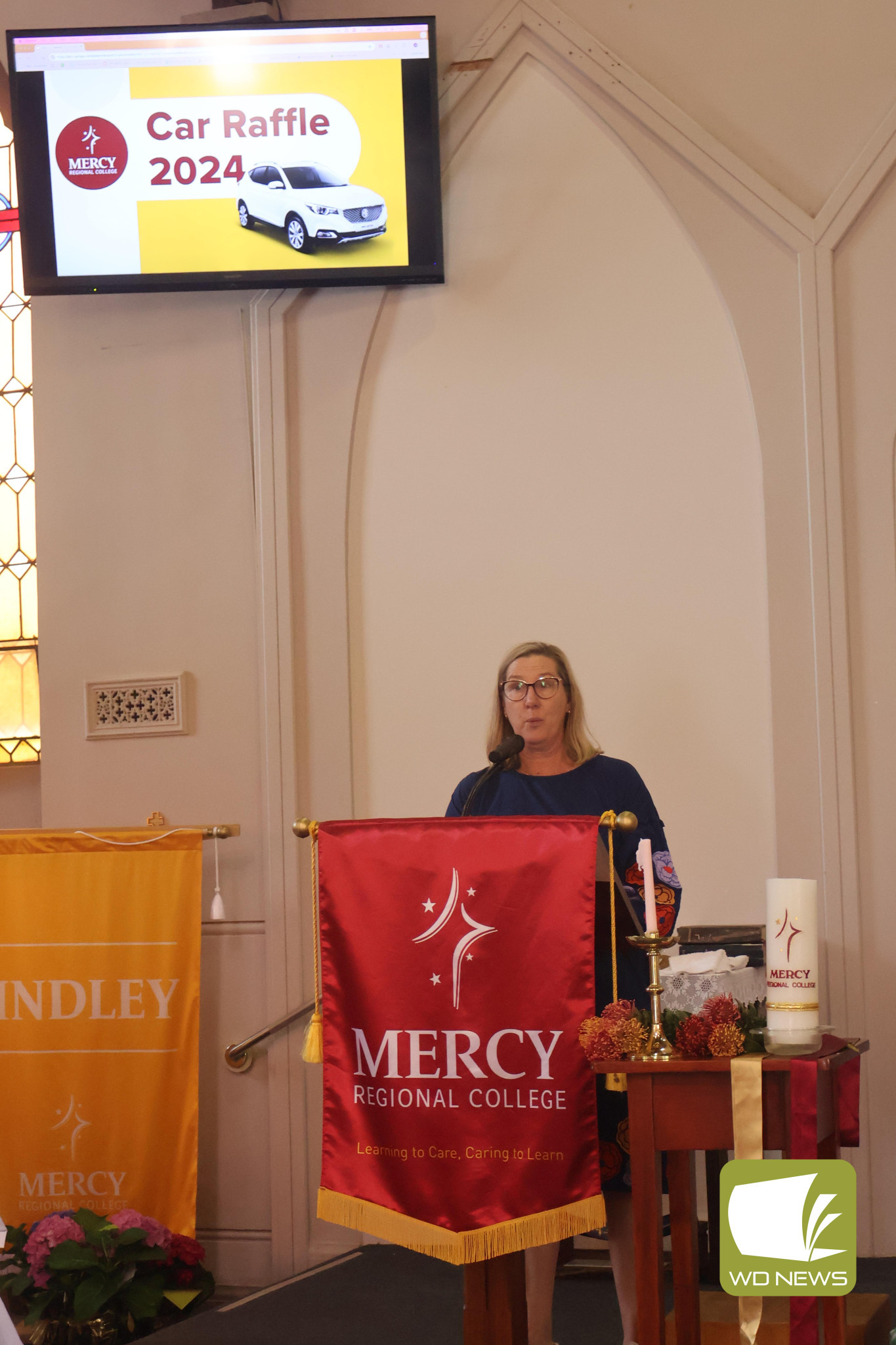 Lucky winners: The winners for the 2024 MRC Car Raffle were announced as part of the school’s Mass of Thanksgiving.