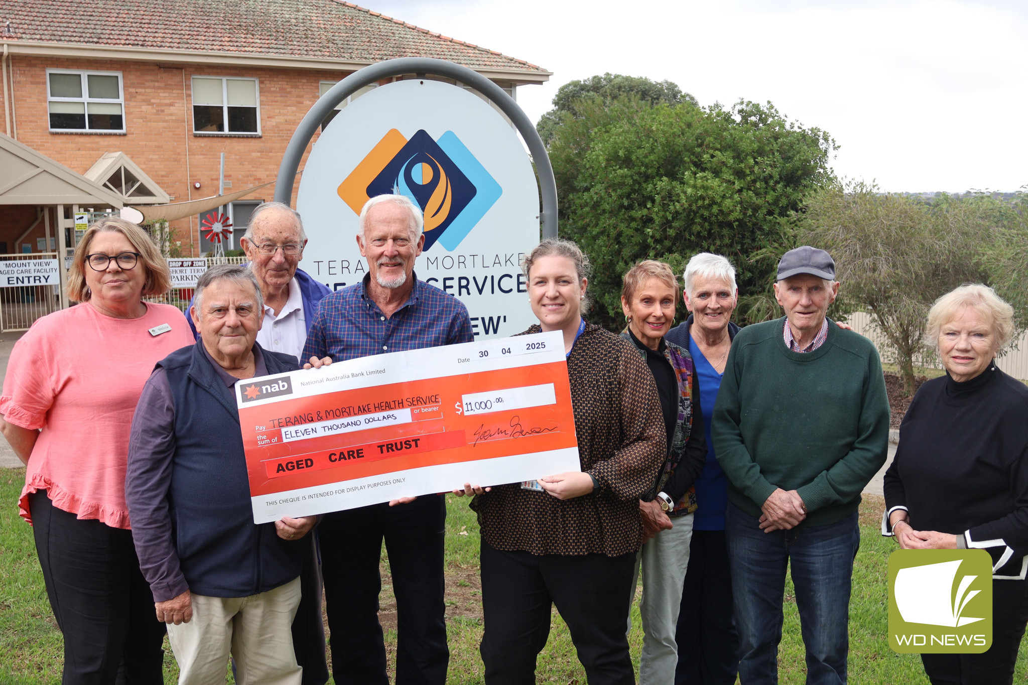 Commitment: The Terang Aged Care Trust will continue its vital work under the guidance of new chair Helen Kenna, who joined committee members last week to make an $11,000 donation to Terang and Mortlake Health Service.