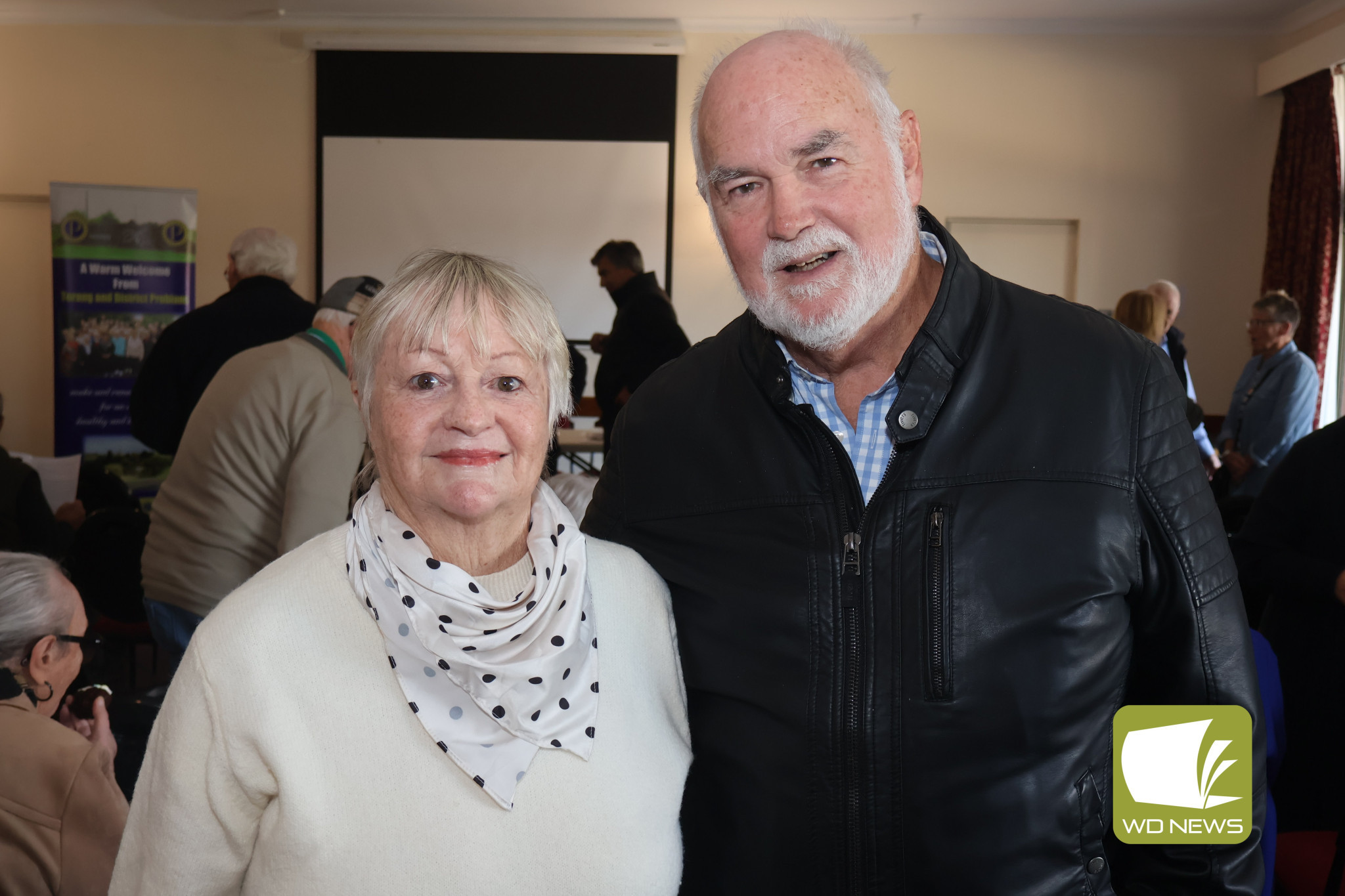 Coming home: Helen and Gordon Watkins travelled from Newcastle to be part of the Terang and District Probus Club’s milestone celebration.