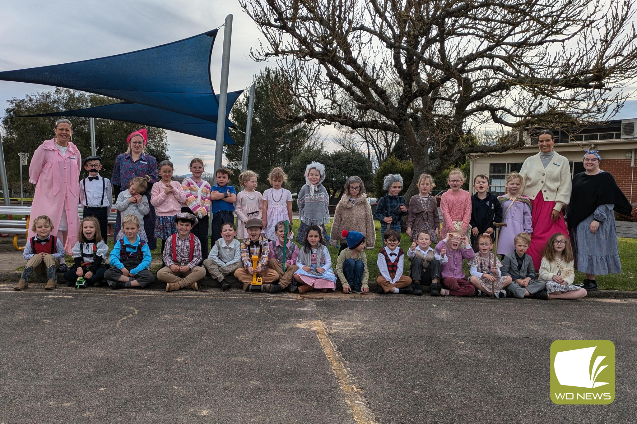 100 Days smarter: Prep students at Camperdown College dressed up as 100-year-olds to mark their special milestone.