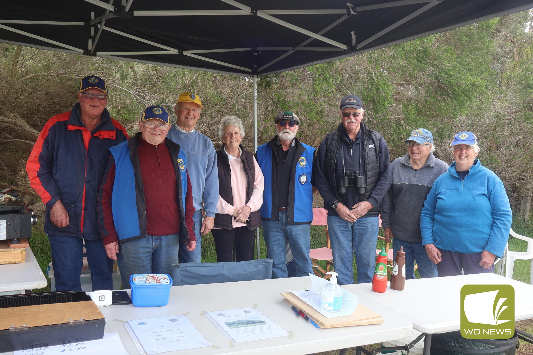 For a good cause: Volunteers of the Mortlake Lions Club were thrilled with the success of the day, with all proceeds going back to the community.