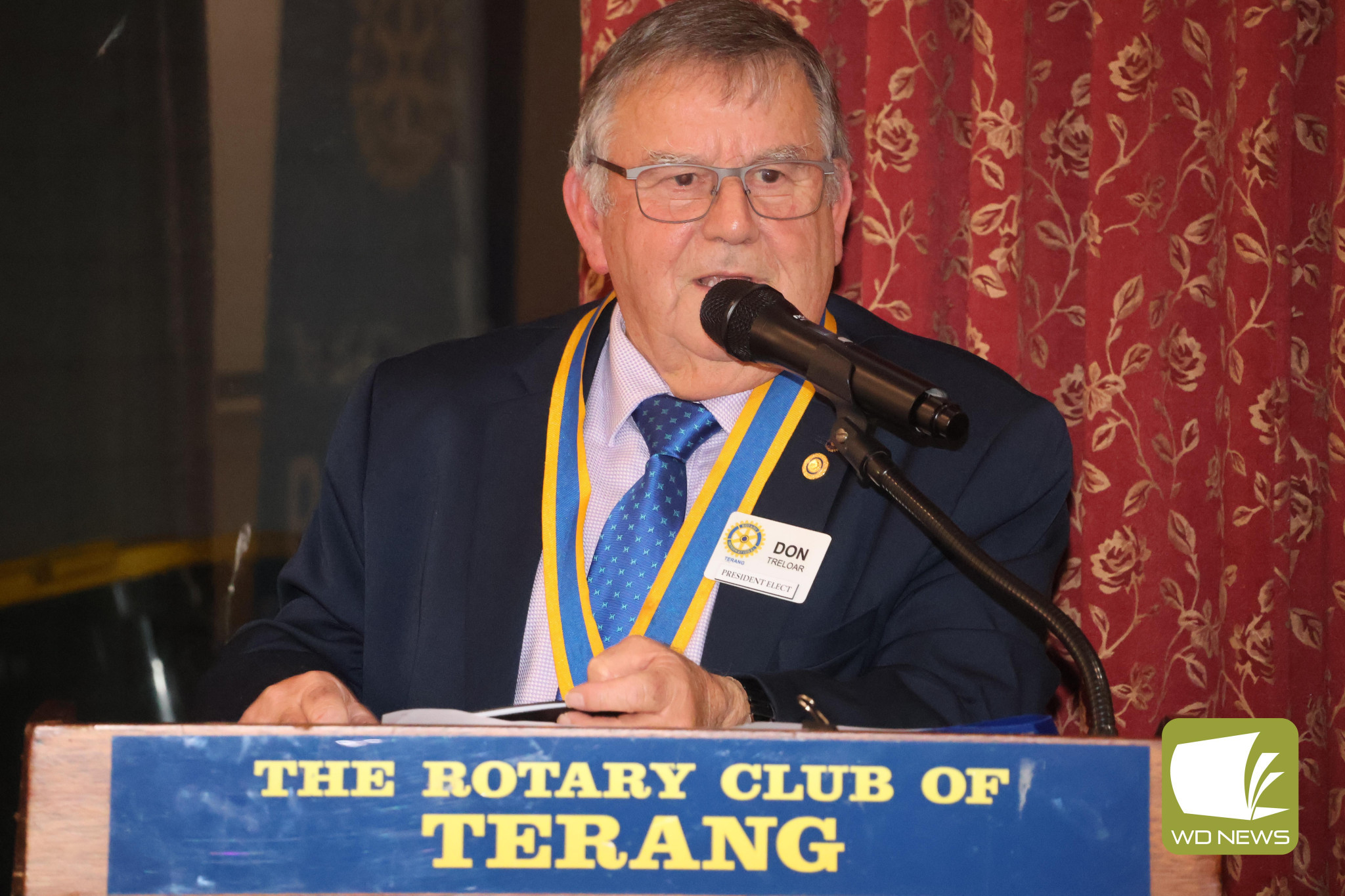 Leadership: Don Treloar has been named new Rotary Club of Terang president in what is his fourth stint in the role.