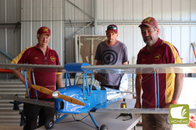 Representatives from Warrnambool Model Aircraft Club showed off their model planes.