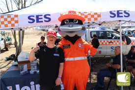 Cobden State Emergency Service attended the rally, with Paddy the Platypus greeting visitors.