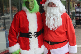 Children had the opportunity to meet the Grinch and Santa Claus during the festival.