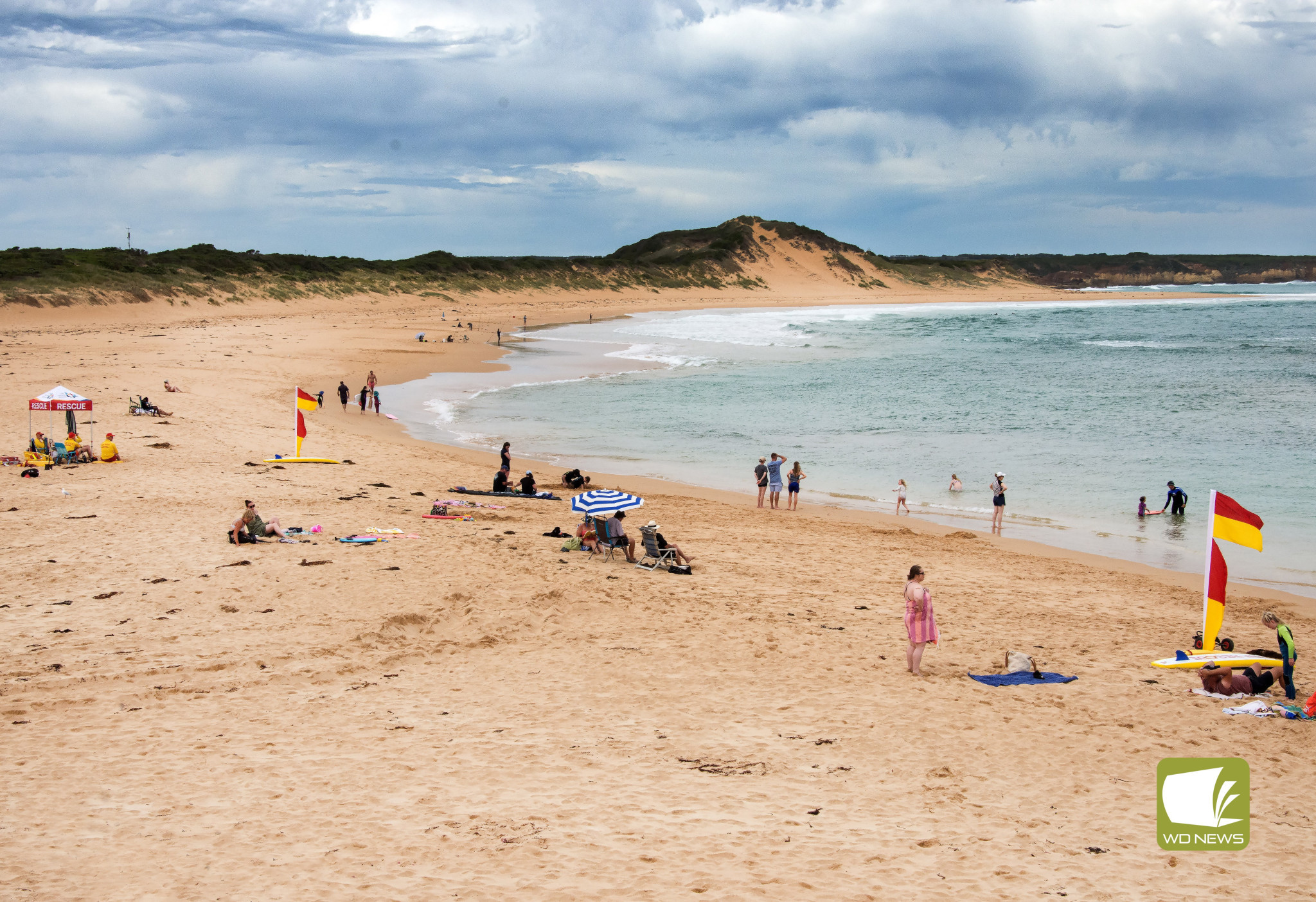 Outpost: Beach goers at Peterborough were kept safe with a outpost patrol over summer.