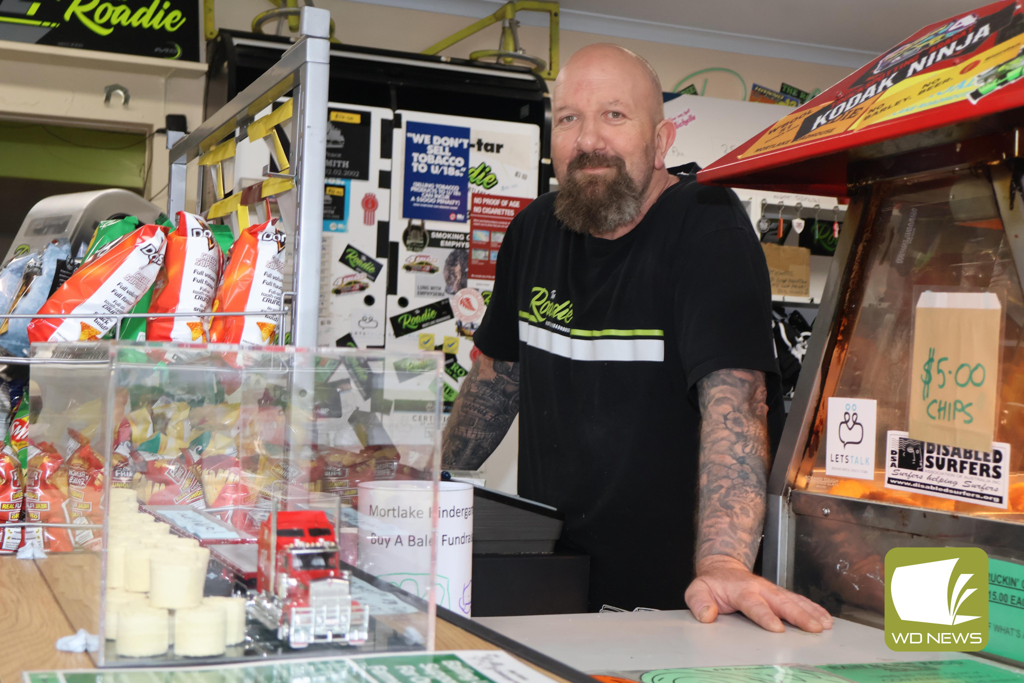 Mortlake Roadhouse owner Dion Symons is among the business owners who have thrown their support behind Mortlake Kindergarten’s new fundraiser.