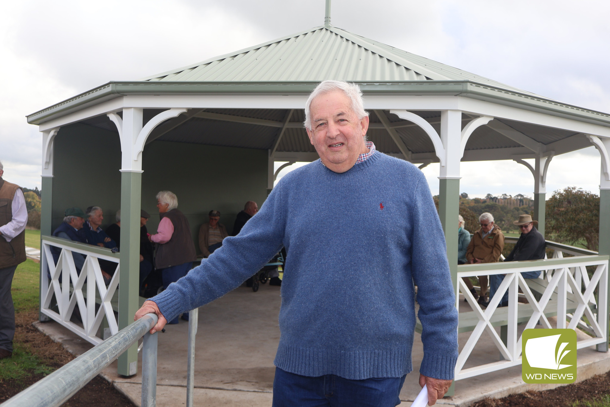 When it is needed most: Terang Cemetery Trust secretary Glenn Milroy said the project to install the new rotunda was borne after seeing families brave the elements while saying farewell to cherished loved ones.