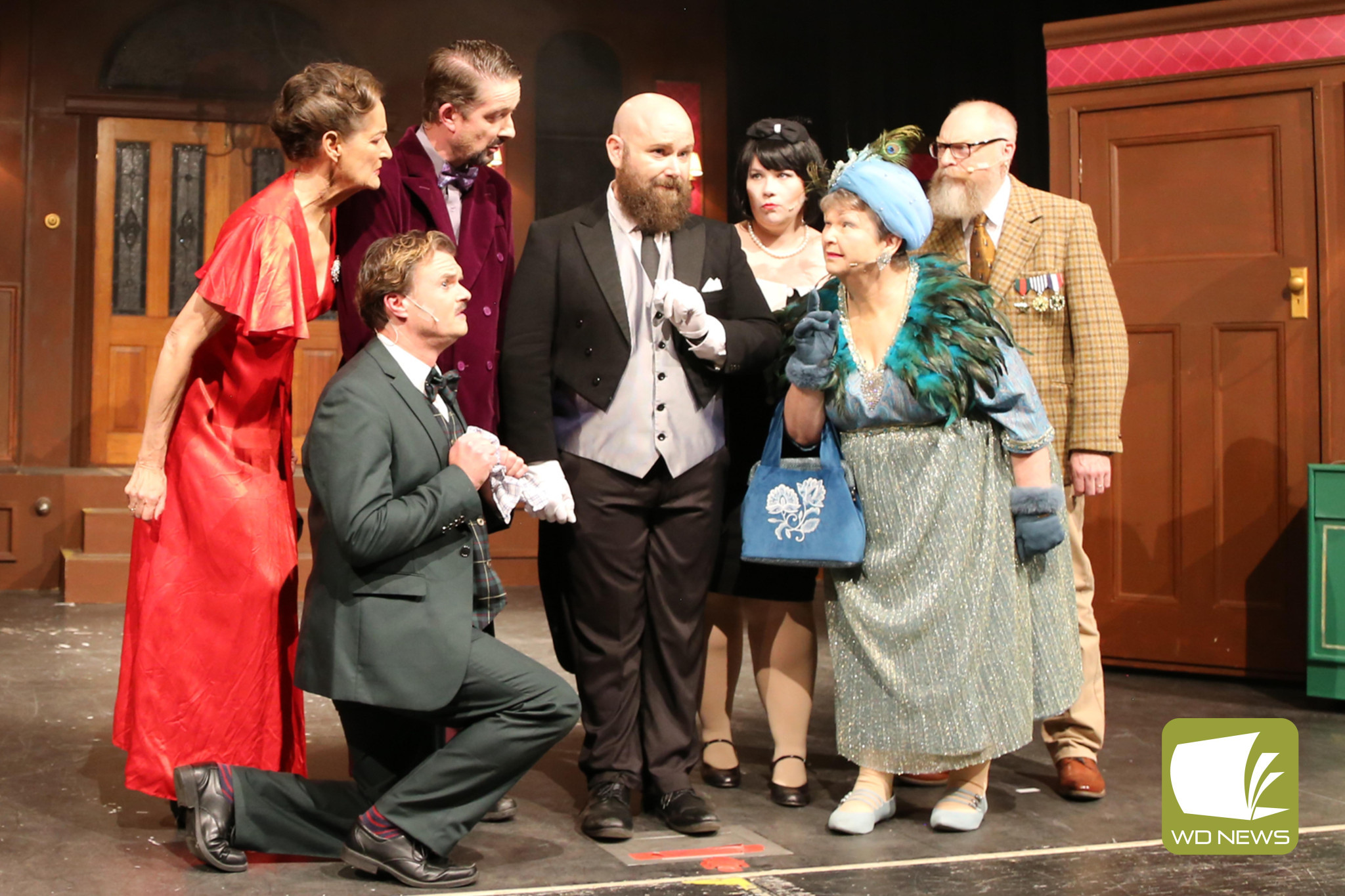 Strong support: Over 900 tickets were sold for the production, which brought the classic board game Cluedo to life.