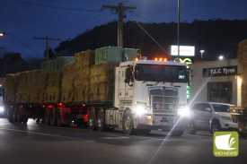 More than $500,000 in hay was delivered to farms across the region.