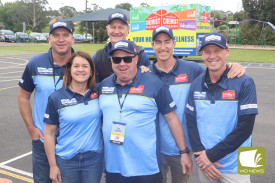 Legends: Jan Daniher, pictured with former AFL players throwing their support behind this year’s fundraiser. Jan is the wife of Neale Daniher – the co-founder of Daniher’s Drive and FightMND.