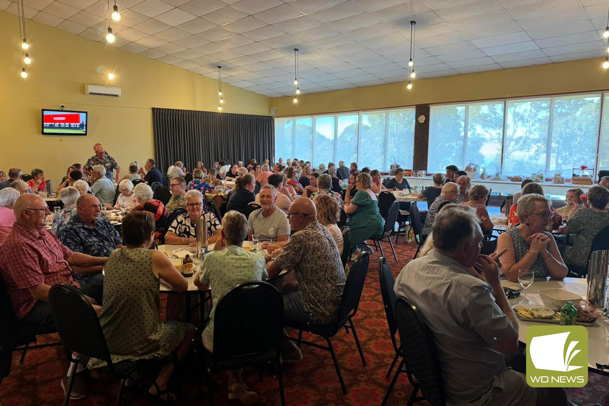 High generosity: Tables were pack last Friday as a silent auction and trivia night helped raise funds for a Camperdown resident’s fundraising campaign.