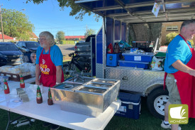 There were a variety of food options for attendees including the Cobden Rotary Club barbecue.