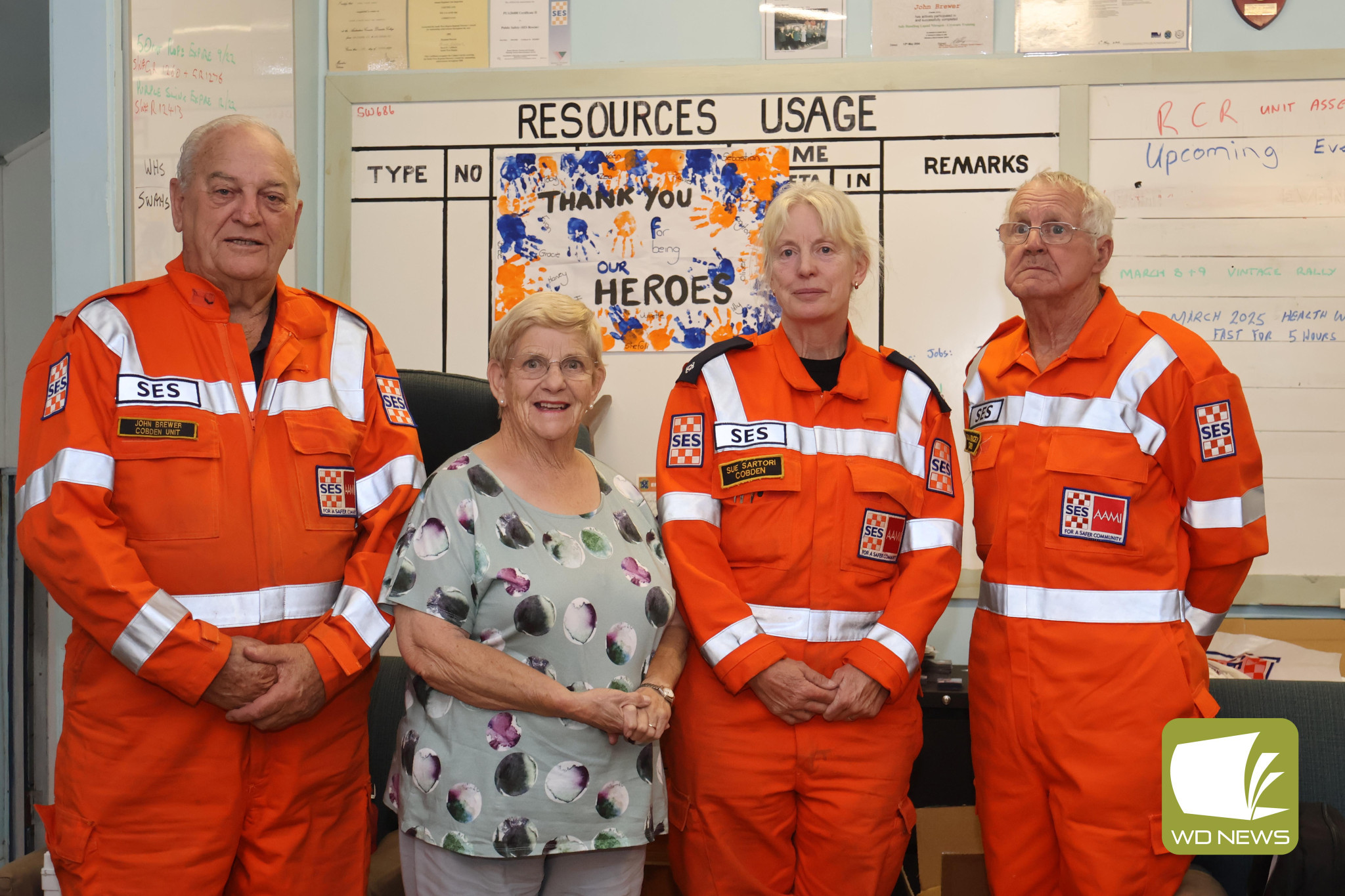 For the community: Cobden State Emergency Service rely on donations to continue the essential volunteer emergency response work they do for the community.