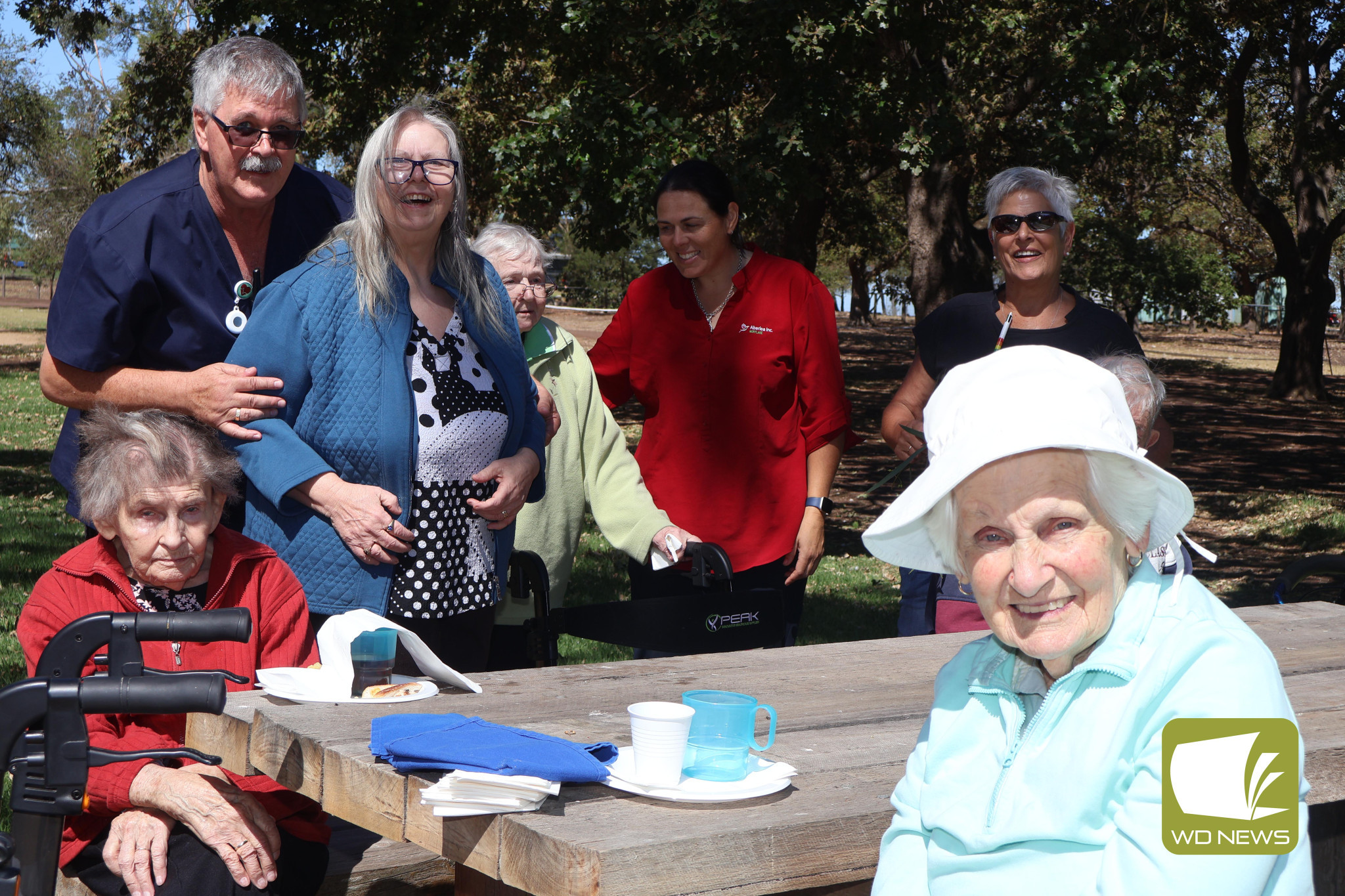 Aberlea residents enjoyed a picnic at Tea Tree Lake on Tuesday afternoon.