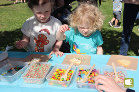 Decorate your own biscuits was a yummy way to pass the time.