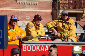 Show of support: Brigades such as Bookaar came to Camperdown to support their fellow brigades.