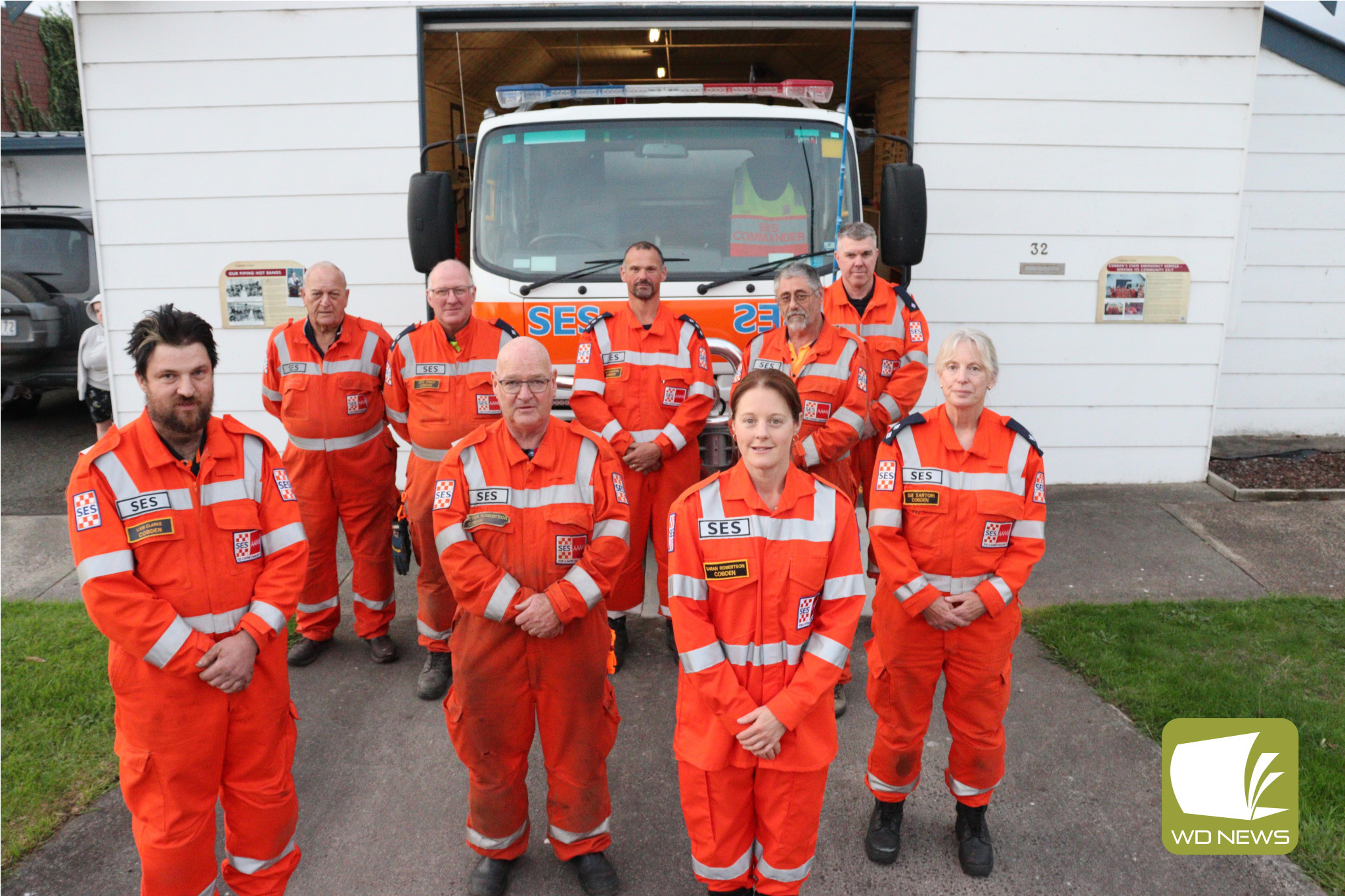 Holding the fort: Cobden SES have been to 30 callouts so far this year and are expecting the number to grow over winter.