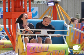 Moving at speed: The rides were again a hit with thrill seekers at the Noorat Show.