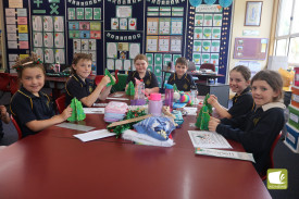 St Colman’s Primary School students created Christmas trees to finish off another busy year.