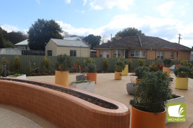 A number of walkable garden areas have been included in the design of the facility.
