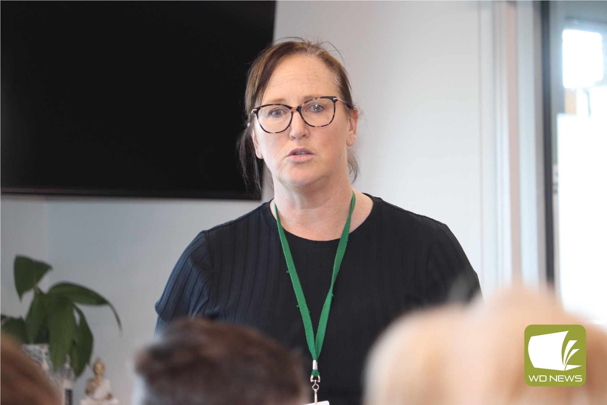 Working together: Cobdenhealth chief executive officer Sue Fleming wants to see the Rodney Grove Aquatic Centre thriving, but acknowledged greater community membership and more funding would be required to arrest the dire financial position.