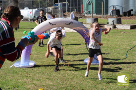 An obstacle course awaited Simpson Primary School students on Monday for Foodbank Food Fight.