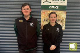 Hampden P-12 welcomed senior captains Brodie Fleming and Kayla Foster.