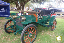 Vehicles from as early as 1911 were among those lining the lake.