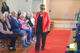 All fashion articles on display were chosen from the selection at the Timboon Opportunity Shop.
