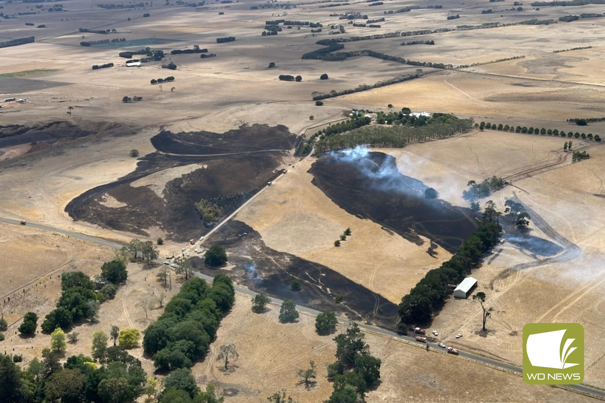 Large callout: Weerite saw more than 20 CFA units responding to quickly contain a grass fire on Monday, which has drawn widespread praise from the community and within the CFA ranks.