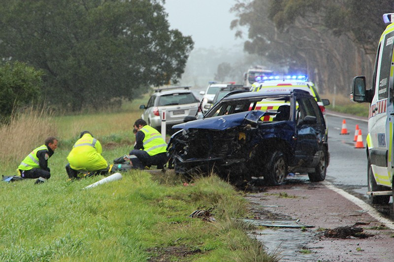 Male passenger airlifted following two-car collision - feature photo