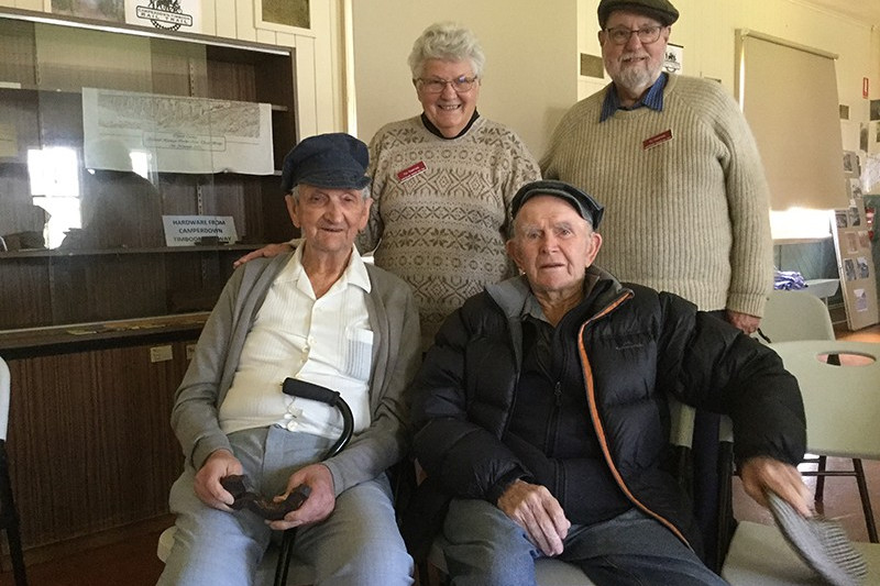 Pair tell tales as part of a group visit to rail trail - feature photo