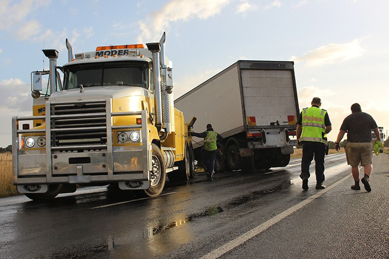 Truck skid scare - feature photo