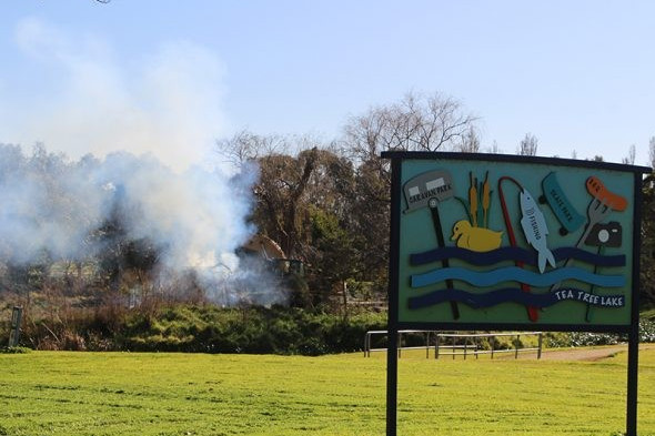 Works control weeds at Tea Tree Lake - feature photo